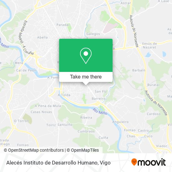 Alecés Instituto de Desarrollo Humano map