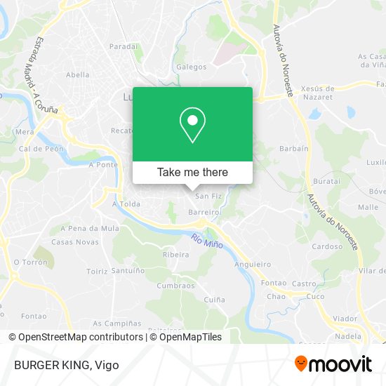 BURGER KING map