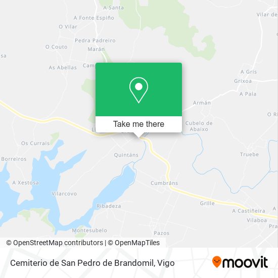 Cemiterio de San Pedro de Brandomil map