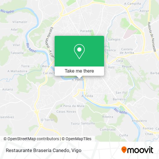 Restaurante Brasería Canedo map