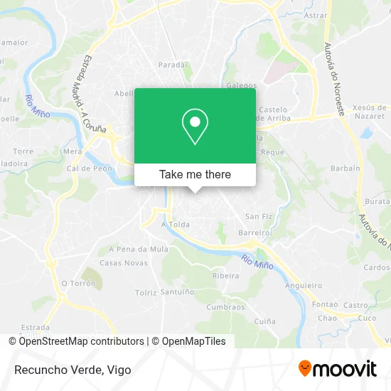 Recuncho Verde map