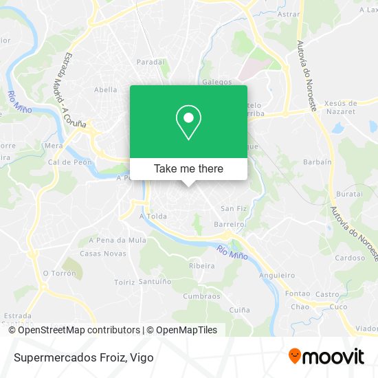 Supermercados Froiz map