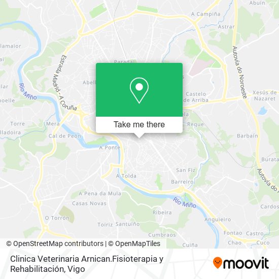 Clinica Veterinaria Arnican.Fisioterapia y Rehabilitación map