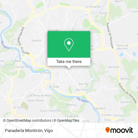 Panadería Montirón map