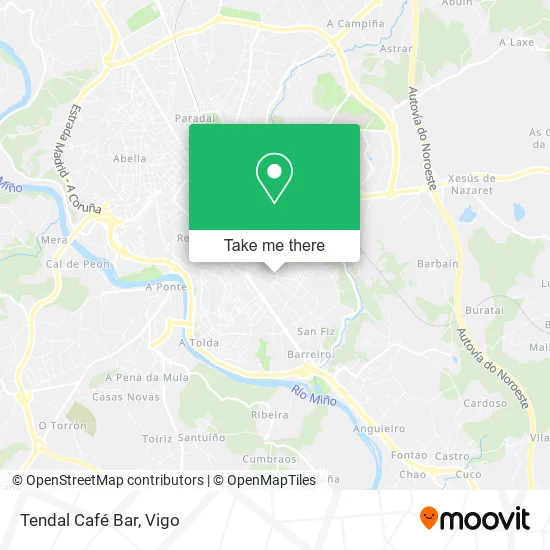 Tendal Café Bar map