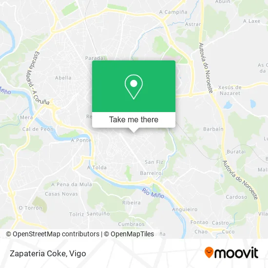 Zapateria Coke map