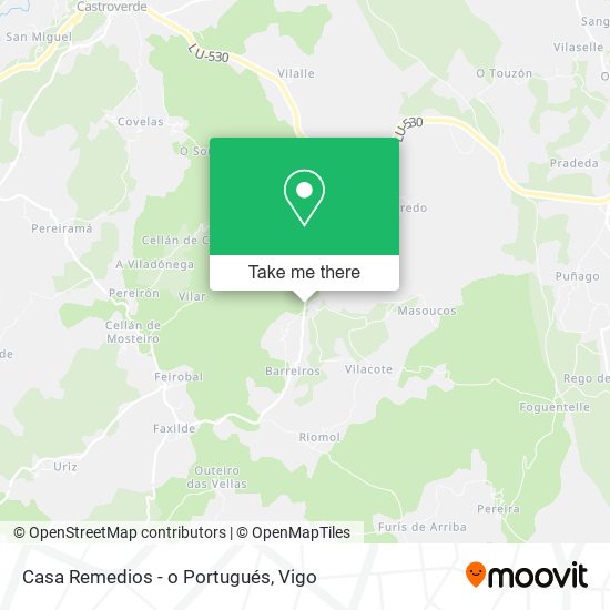 Casa Remedios - o Portugués map