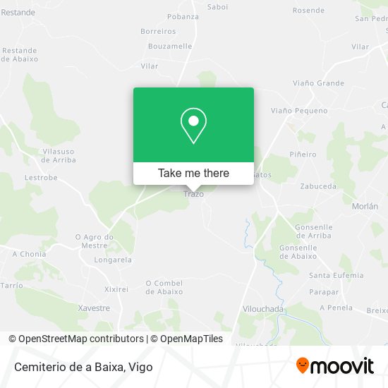 mapa Cemiterio de a Baixa