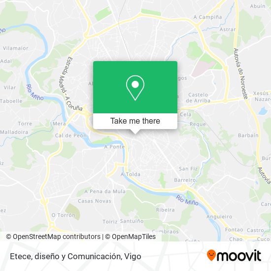 Etece, diseño y Comunicación map
