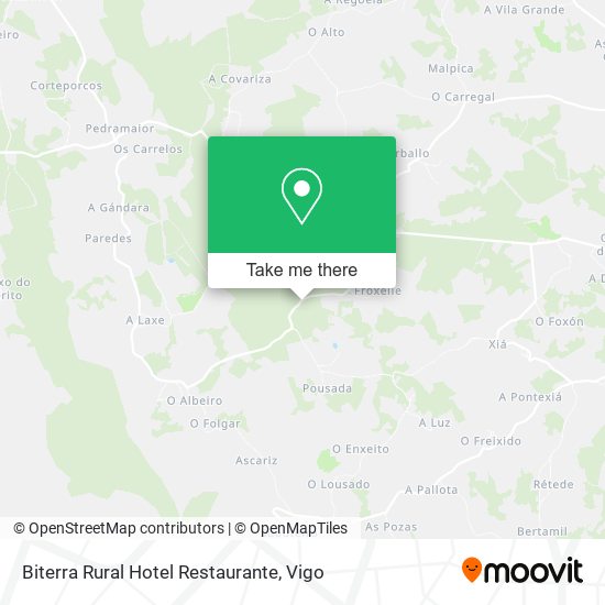 Biterra Rural Hotel Restaurante map