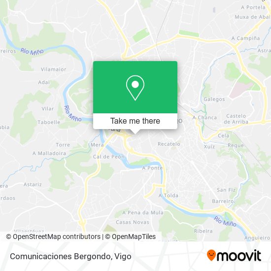 Comunicaciones Bergondo map