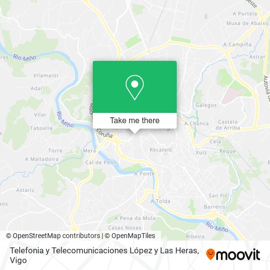 Telefonia y Telecomunicaciones López y Las Heras map