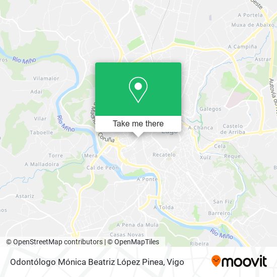 Odontólogo Mónica Beatriz López Pinea map