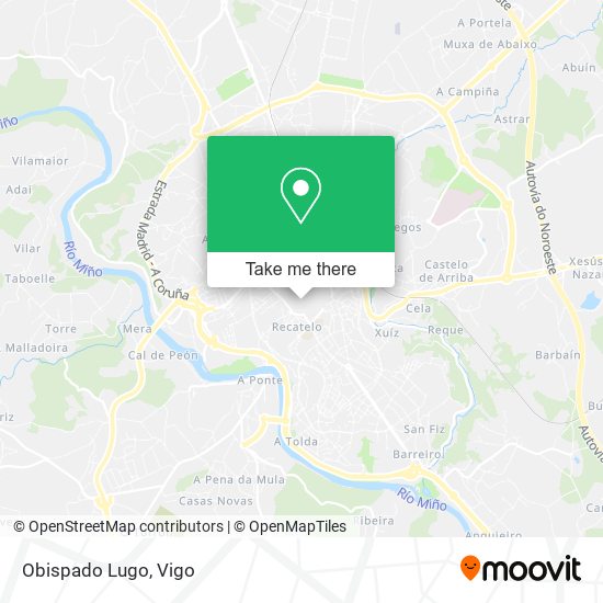 Obispado Lugo map