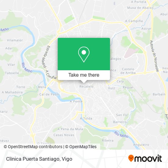 Clínica Puerta Santiago map