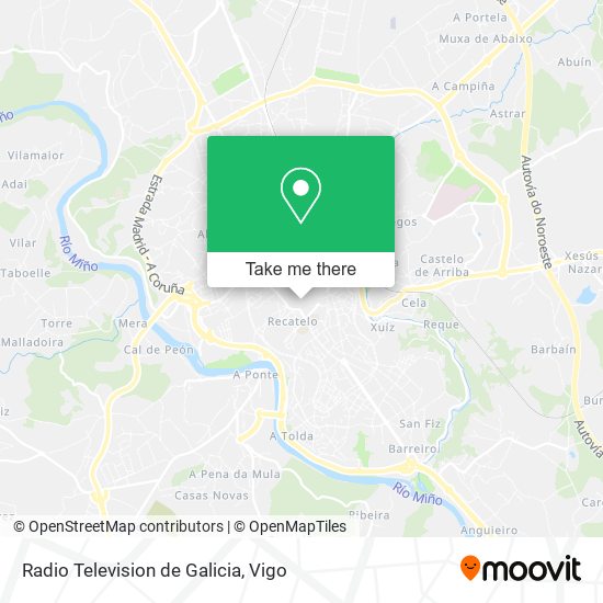 Radio Television de Galicia map