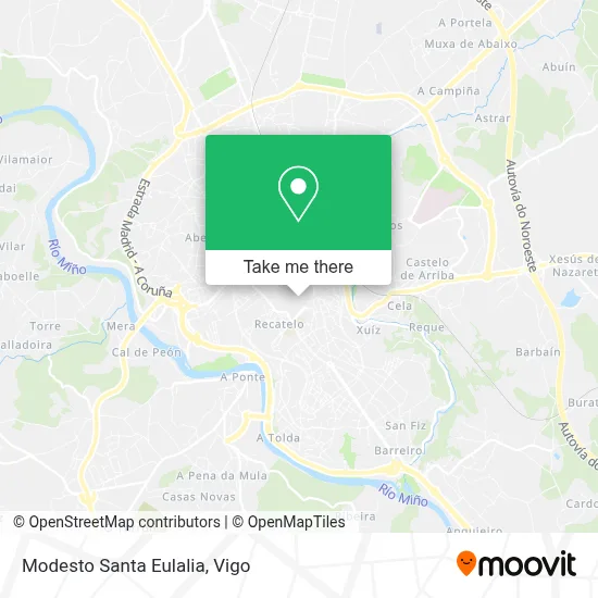 Modesto Santa Eulalia map