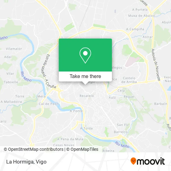 La Hormiga map