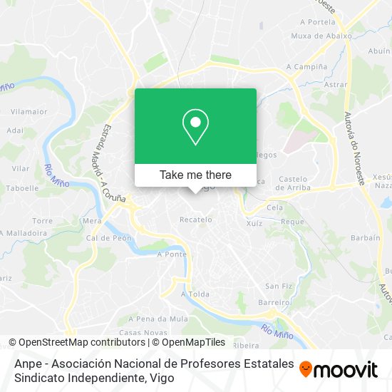 Anpe - Asociación Nacional de Profesores Estatales Sindicato Independiente map