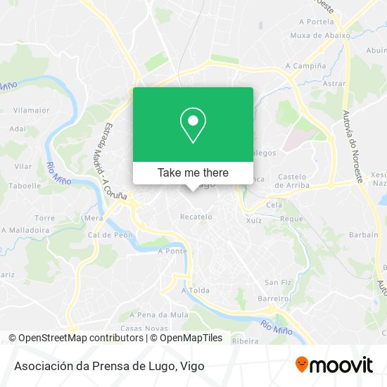 Asociación da Prensa de Lugo map