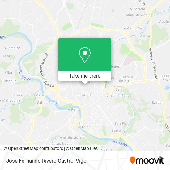 José Fernando Rivero Castro map