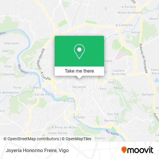 Joyería Honorino Freire map