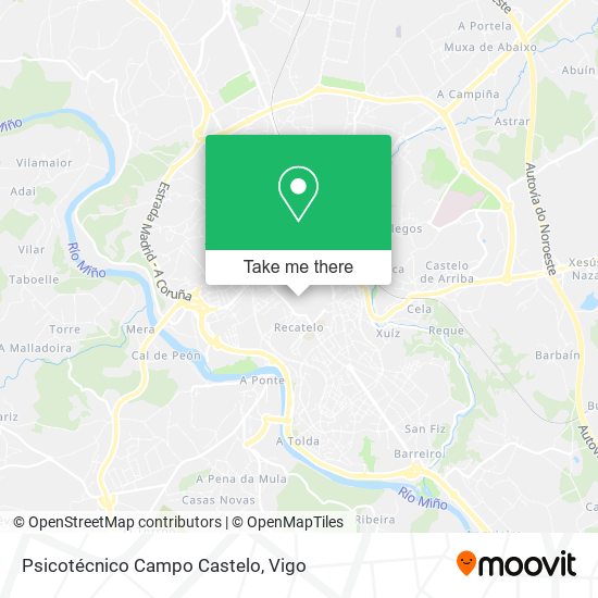 Psicotécnico Campo Castelo map
