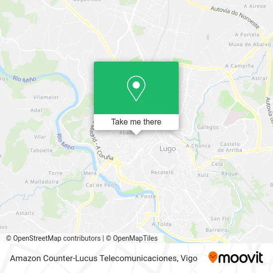 Amazon Counter-Lucus Telecomunicaciones map