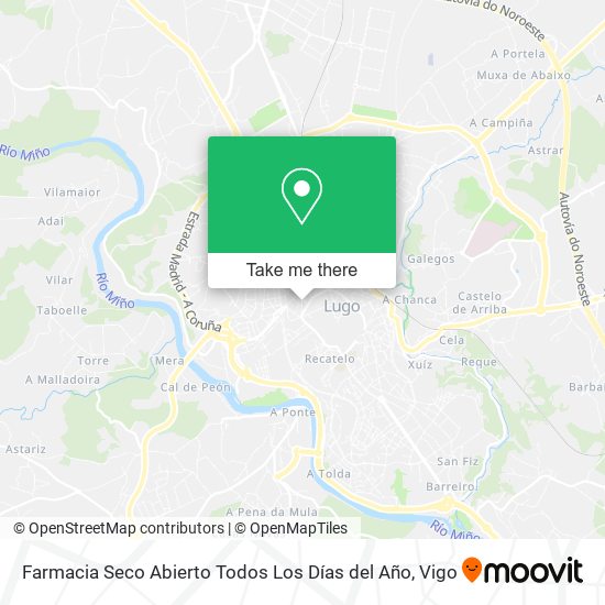 Farmacia Seco Abierto Todos Los Días del Año map