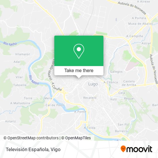 Televisión Española map