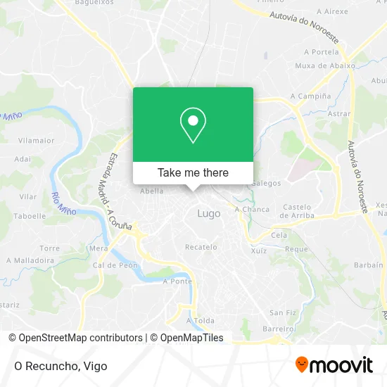 O Recuncho map