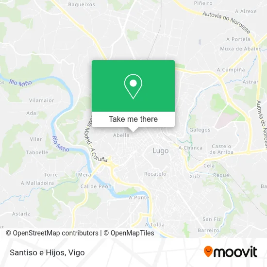 Santiso e Hijos map