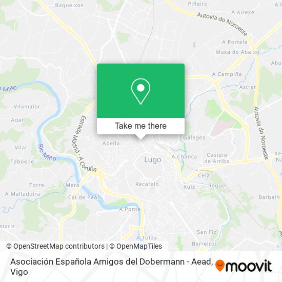Asociación Española Amigos del Dobermann - Aead map