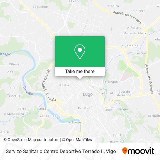 Servizo Sanitario Centro Deportivo Torrado II map