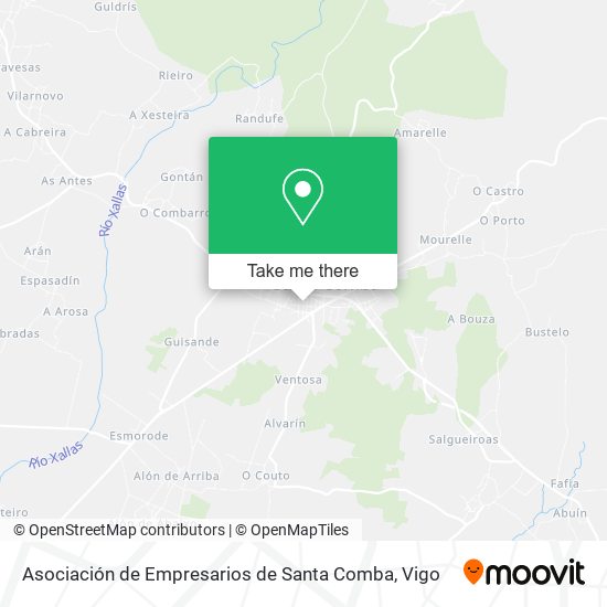 Asociación de Empresarios de Santa Comba map