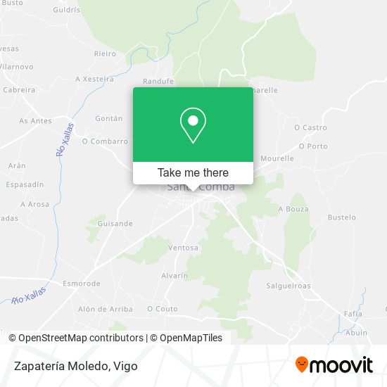 mapa Zapatería Moledo