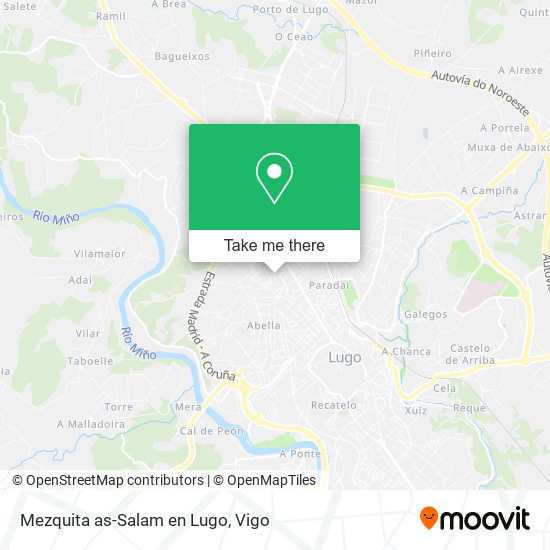 Mezquita as-Salam en Lugo map