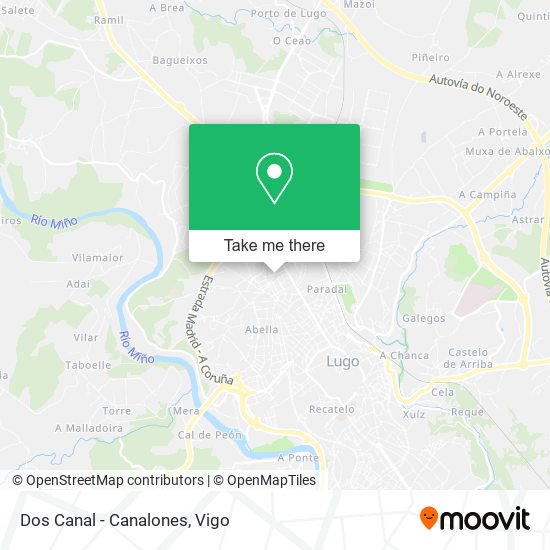 Dos Canal - Canalones map