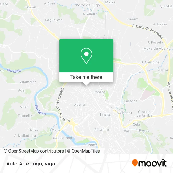 Auto-Arte Lugo map