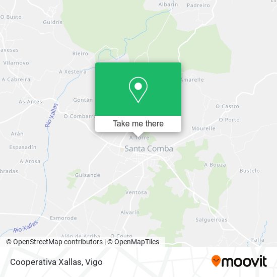 Cooperativa Xallas map