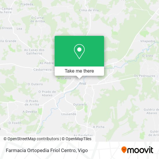 Farmacia Ortopedia Friol Centro map