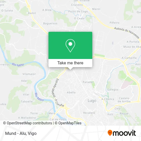 Mund - Alu map