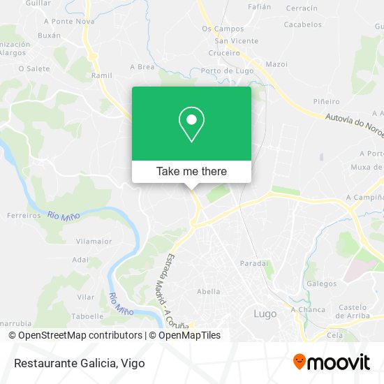 mapa Restaurante Galicia