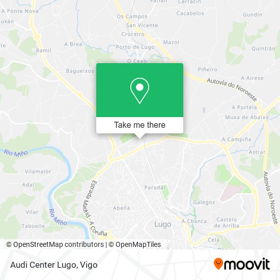 Audi Center Lugo map