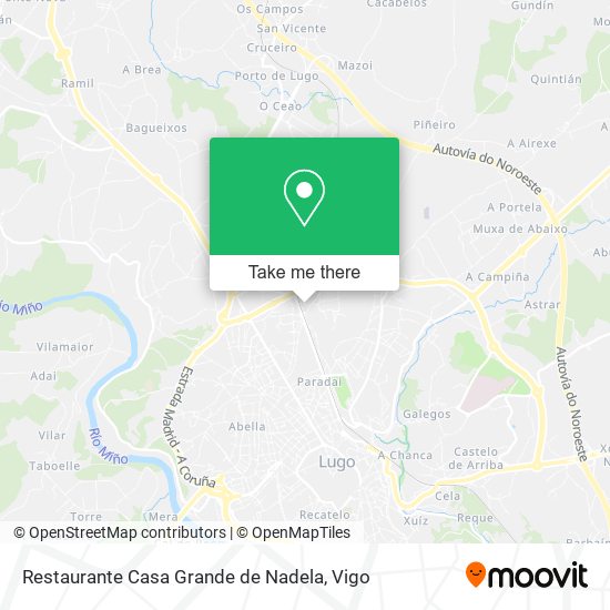 Restaurante Casa Grande de Nadela map