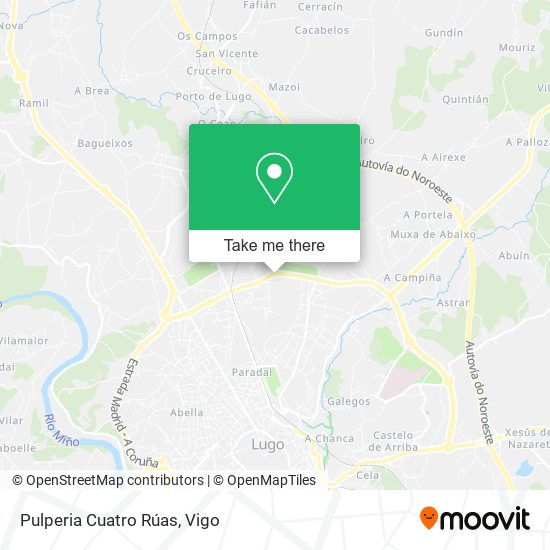 Pulperia Cuatro Rúas map