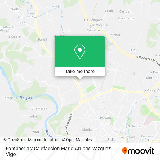 Fontanería y Calefacción Mario Arribas Vázquez map