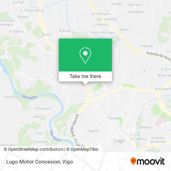 Lugo Motor Concesion map