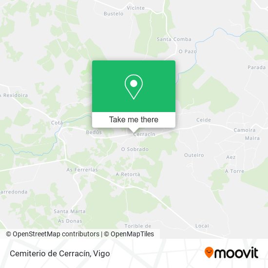 Cemiterio de Cerracín map