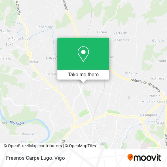 Fresnos Carpe Lugo map